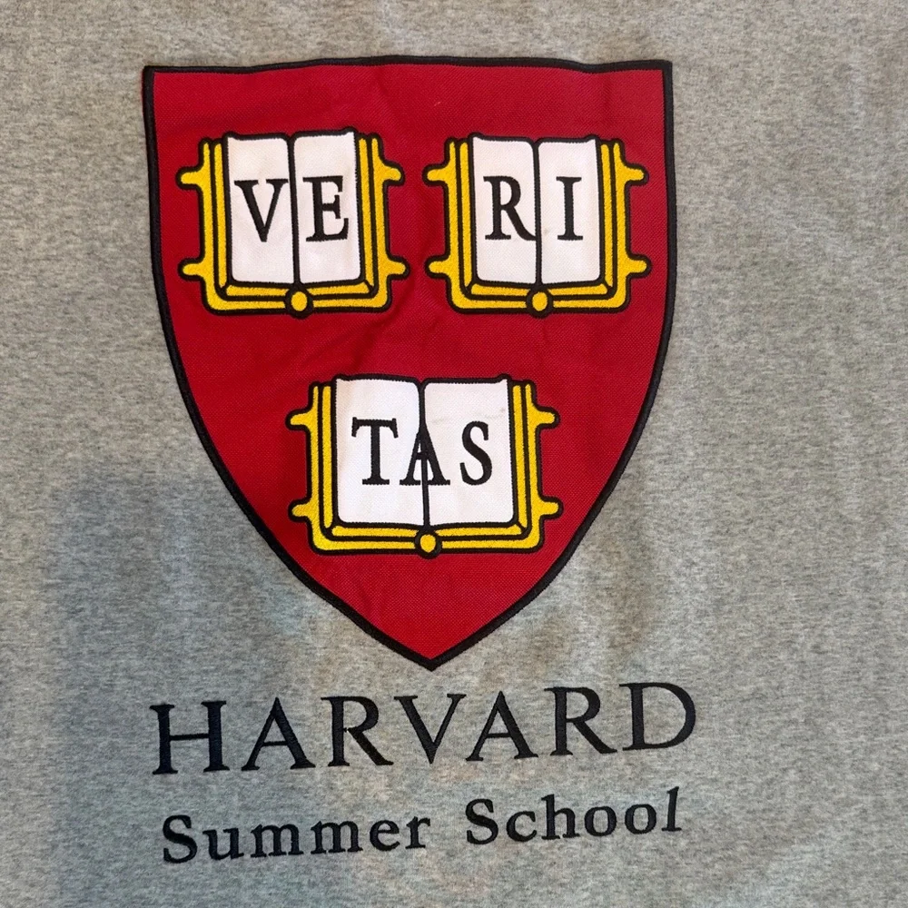 Harvard University Summer School Logo Brands Gray Fleece Blanket